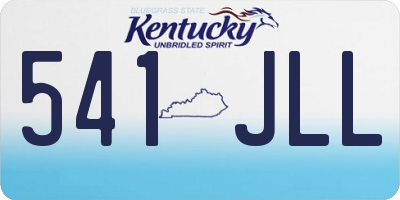 KY license plate 541JLL