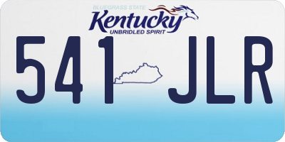 KY license plate 541JLR