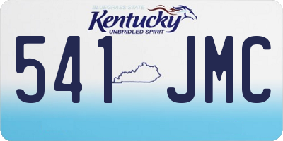 KY license plate 541JMC