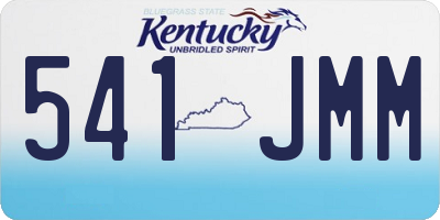 KY license plate 541JMM