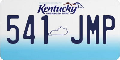 KY license plate 541JMP