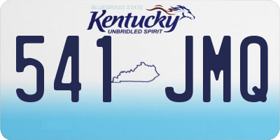 KY license plate 541JMQ