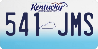 KY license plate 541JMS