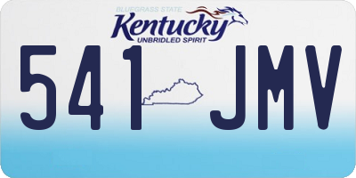 KY license plate 541JMV