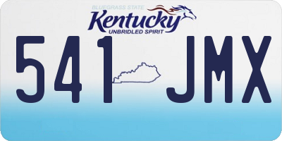 KY license plate 541JMX