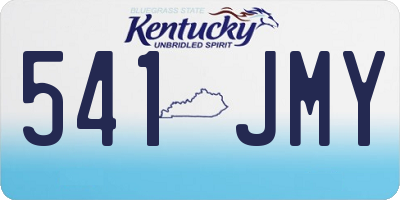 KY license plate 541JMY