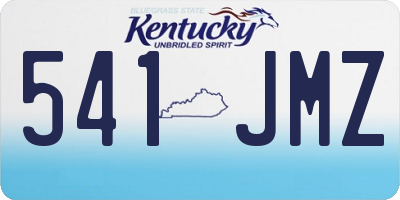 KY license plate 541JMZ