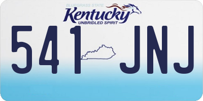 KY license plate 541JNJ