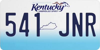 KY license plate 541JNR