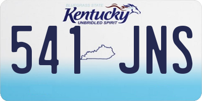 KY license plate 541JNS