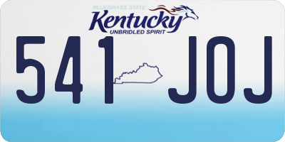 KY license plate 541JOJ