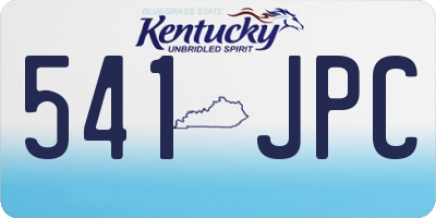 KY license plate 541JPC