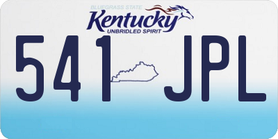 KY license plate 541JPL