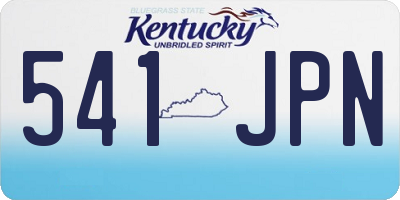 KY license plate 541JPN