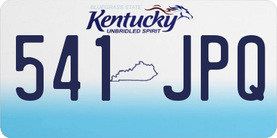 KY license plate 541JPQ