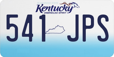 KY license plate 541JPS