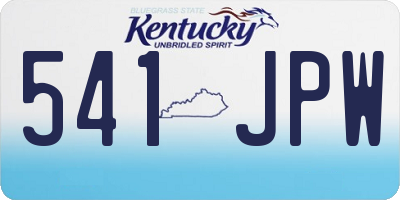 KY license plate 541JPW