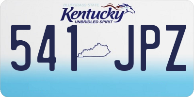 KY license plate 541JPZ