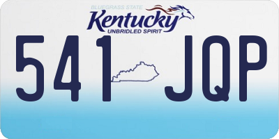 KY license plate 541JQP