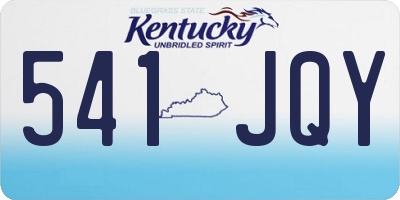 KY license plate 541JQY