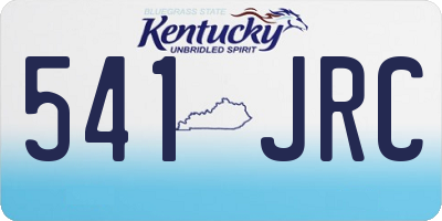 KY license plate 541JRC