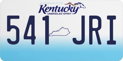 KY license plate 541JRI