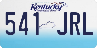 KY license plate 541JRL