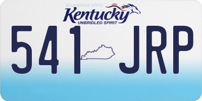 KY license plate 541JRP