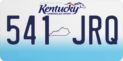 KY license plate 541JRQ