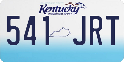 KY license plate 541JRT