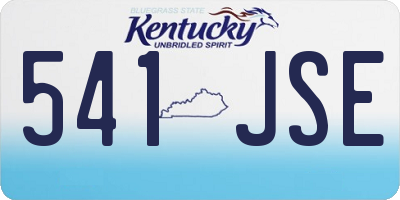 KY license plate 541JSE