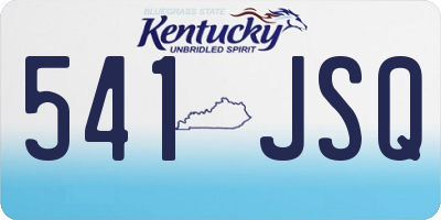 KY license plate 541JSQ