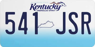 KY license plate 541JSR