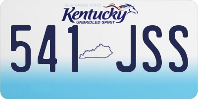 KY license plate 541JSS