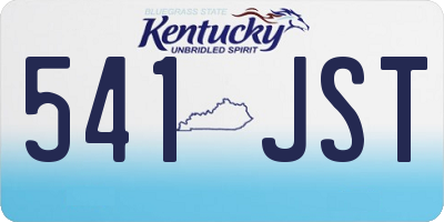 KY license plate 541JST