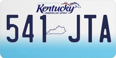 KY license plate 541JTA