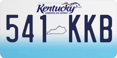 KY license plate 541KKB