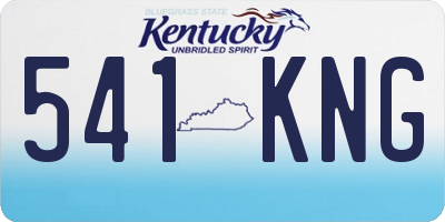 KY license plate 541KNG