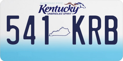 KY license plate 541KRB