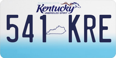 KY license plate 541KRE