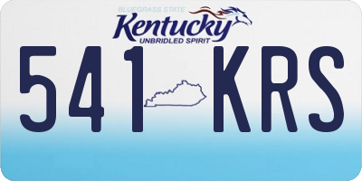 KY license plate 541KRS