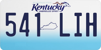 KY license plate 541LIH