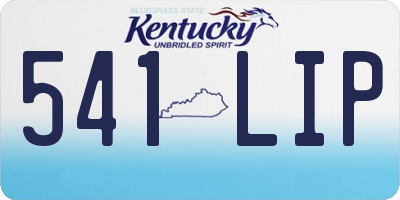 KY license plate 541LIP