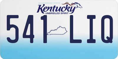 KY license plate 541LIQ