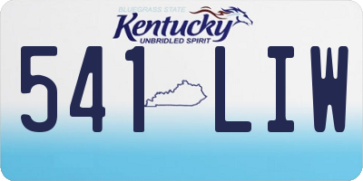 KY license plate 541LIW