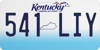 KY license plate 541LIY