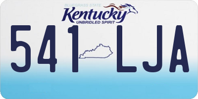 KY license plate 541LJA