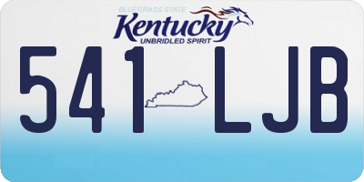 KY license plate 541LJB