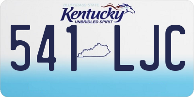 KY license plate 541LJC