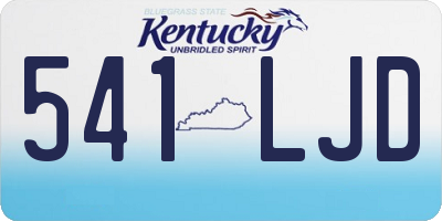 KY license plate 541LJD